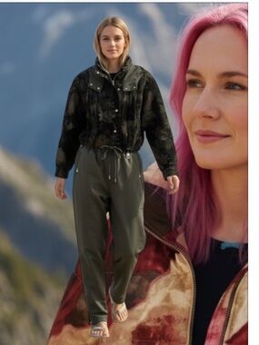 Bogner Green Camouflage Ski Jacket Jumpsuit